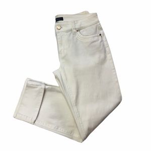 White House Black Market White Capri Jeans Size 4